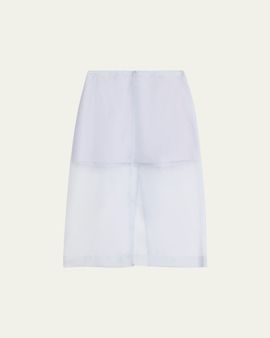 SIMKHAI Dana Organza Midi Skirt