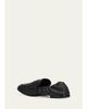 SIMKHAI Danna Leather Scrunched Loafers - 4
