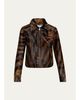 SIMKHAI Daria Zebra Calf Hair Jacket - 1