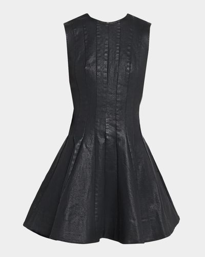 SIMKHAI Delfie Coated Cotton Mini Dress