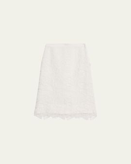 SIMKHAI Elissa Embroidered Column Skirt