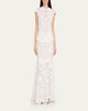 SIMKHAI Eloisa Floral-Embroidered Mesh Mermaid Gown - 2