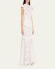 SIMKHAI Eloisa Floral-Embroidered Mesh Mermaid Gown - 4