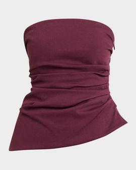 SIMKHAI Emerson Ruched Sleeveless Top