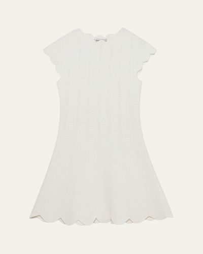 SIMKHAI Evalynn Wavy Knit Mini Dress