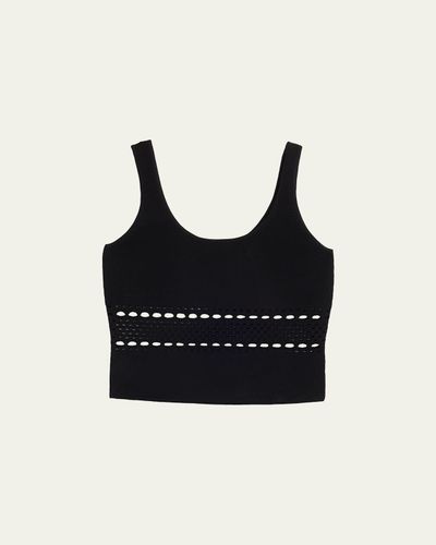 SIMKHAI Fitzgerald Open-Work Tank Top