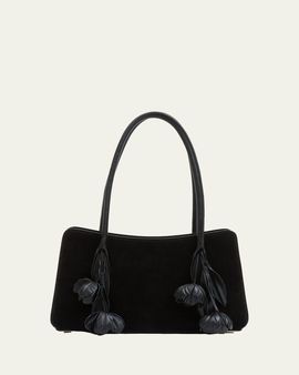 SIMKHAI Fleur Tasseled Suede Shoulder Bag