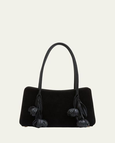 SIMKHAI Fleur Tasseled Suede Shoulder Bag