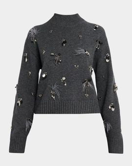SIMKHAI Gabriette Embellished Sweater