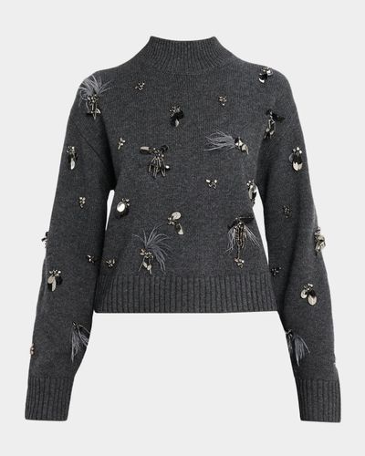 SIMKHAI Gabriette Embellished Sweater