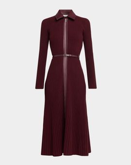 SIMKHAI Ismelle Ribbed Midi Dress