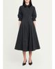 SIMKHAI Jazz Embellished-Collar Cotton-Blend Midi Shirtdress - 2