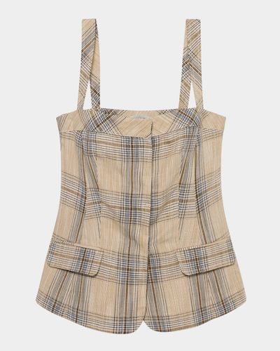 SIMKHAI Jessie Plaid Vest