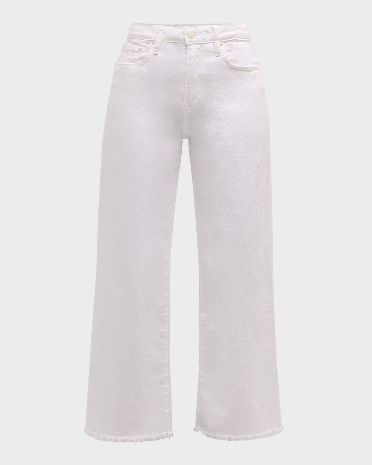 SIMKHAI Jude High-Rise Cropped Wide-Leg Denim Pants