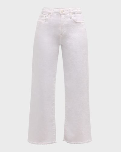SIMKHAI Jude High-Rise Cropped Wide-Leg Denim Pants