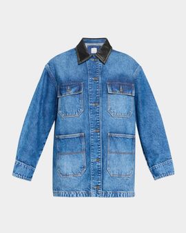 SIMKHAI Larz Denim Chore Jacket