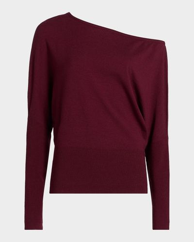 SIMKHAI Lavina One-Shoulder Sweater