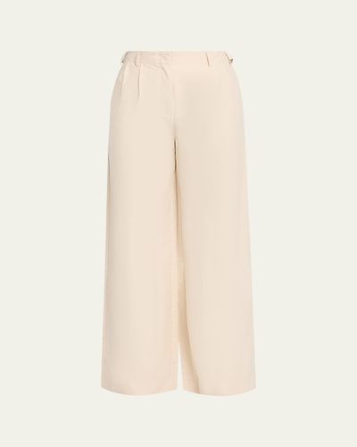 SIMKHAI Leroy Pleated Wide-Leg Pants