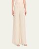 SIMKHAI Leroy Pleated Wide-Leg Pants - 4
