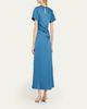 SIMKHAI Marabella Ruched Satin Midi Dress - 3