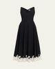 SIMKHAI Mira Cotton Faille Lace Midi Dress - 1