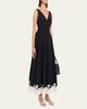 SIMKHAI Mira Cotton Faille Lace Midi Dress - 4