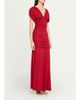 SIMKHAI Norvelle Ruched Cap-Sleeve Gown - 4