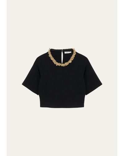 SIMKHAI Nuria Embellished Crop Top