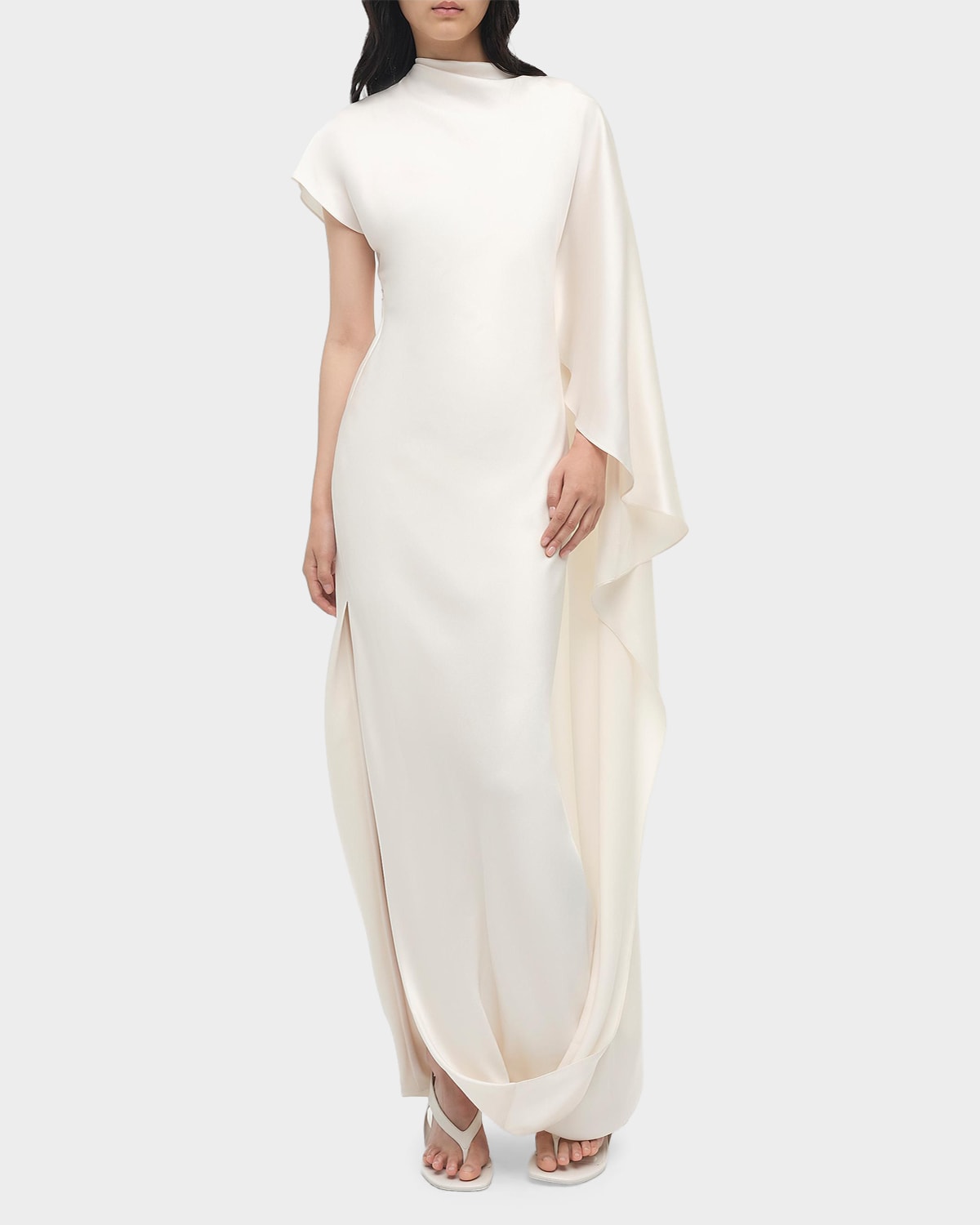 SIMKHAI Ora Satin Column Gown