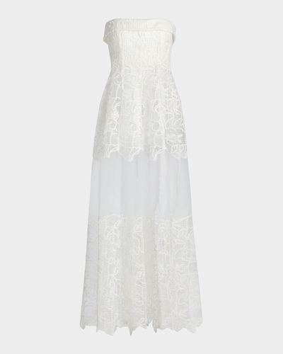 SIMKHAI Rennis Lace Bustier Gown