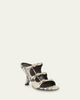SIMKHAI River Snake-Printed Leather Buckle Mules - 2