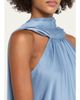 SIMKHAI Satin Mock Turtleneck Sleeveless Mini Dress - 5