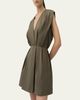 SIMKHAI Sefi V-Neck Cotton Mini Dress - 4