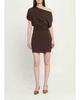 SIMKHAI Shania Asymmetric Wool Mini Dress - 2