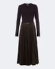 Simkhai Simkhai Abilene checked ribbed-knit pleated midi dress - 1