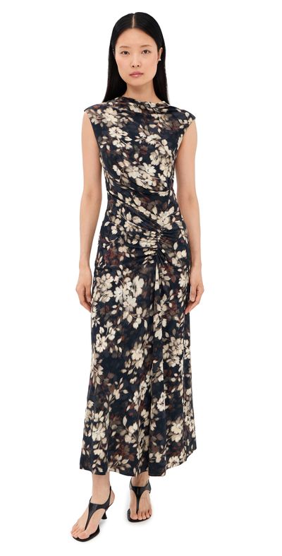 SIMKHAI SIMKHAI Acacia Midi Dress Black multi