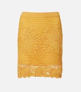Simkhai Simkhai Agnes floral crochet cotton miniskirt