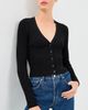 SIMKHAI SIMKHAI Ailany Shrunken Cardigan Black - 2