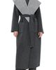 SIMKHAI SIMKHAI Allura Reversible Belted Double-Faced Wool Coat Charcoal Multi - 1