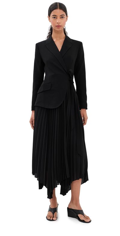 SIMKHAI SIMKHAI Ambretta Combo Blazer Dress Black