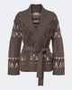 Simkhai Simkhai Anaise Fair Isle wool-blend wrap cardigan - 1