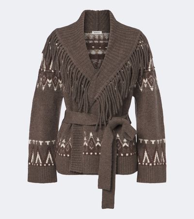 Simkhai Simkhai Anaise Fair Isle wool-blend wrap cardigan