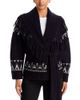 Simkhai Simkhai Anaise Wool Blend V Neck Fair Isle Cardigan Sweater - 1