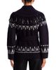 Simkhai Simkhai Anaise Wool Blend V Neck Fair Isle Cardigan Sweater - 3