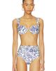 SIMKHAI SIMKHAI Anniston Ruched Cup Bikini Top - 1