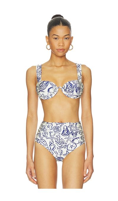 SIMKHAI SIMKHAI Anniston Ruched Cup Bikini Top