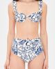 SIMKHAI SIMKHAI Anniston Ruched Cup Bikini Top Blueberry Multi - 5