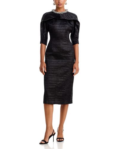 Simkhai Simkhai Ashleigh Embellished Satin Midi Dress