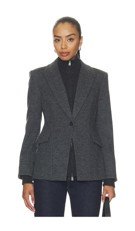 SIMKHAI SIMKHAI Auden Knit Combo Blazer