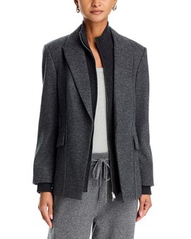 Simkhai Simkhai Auden Knit Combo Layered Blazer